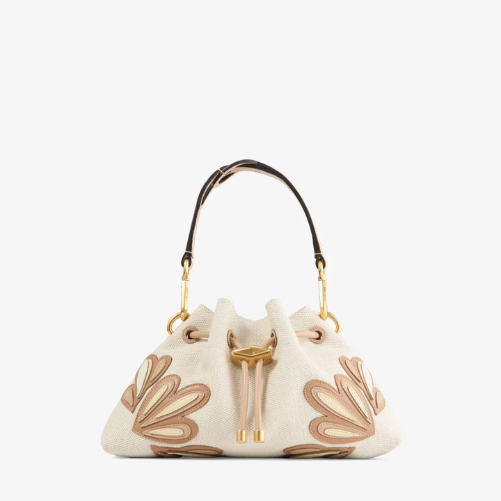 Cinch Small Canvas Bag - Beige