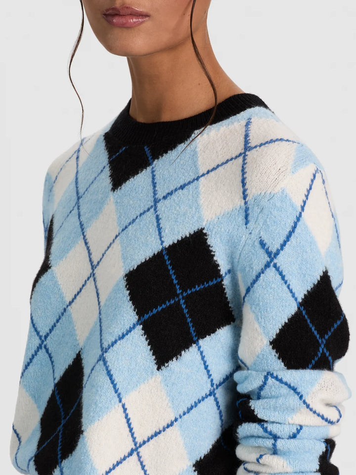 Carolee Crewneck - Blue Multi