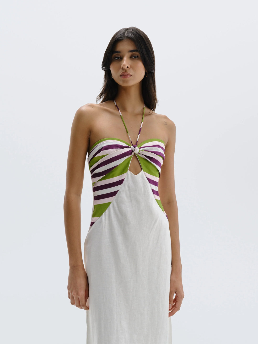 LEDA DRESS - White Multi