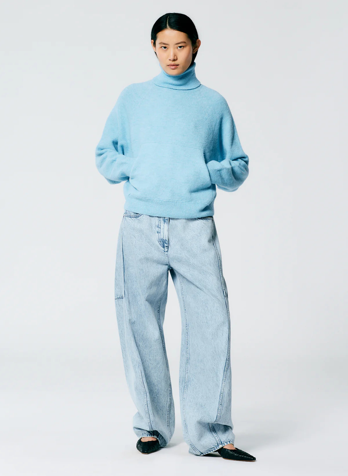 Douillet Turtleneck Easy Pullover - Maldives Blue