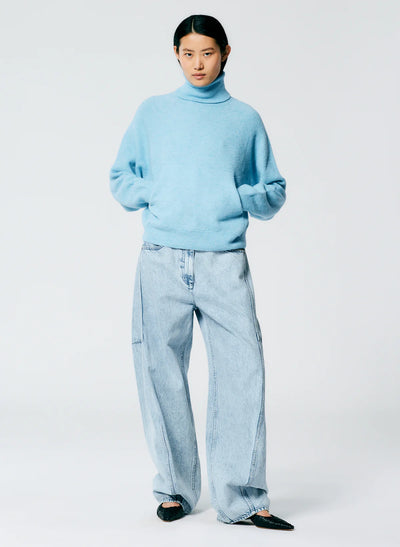 Douillet Turtleneck Easy Pullover - Maldives Blue