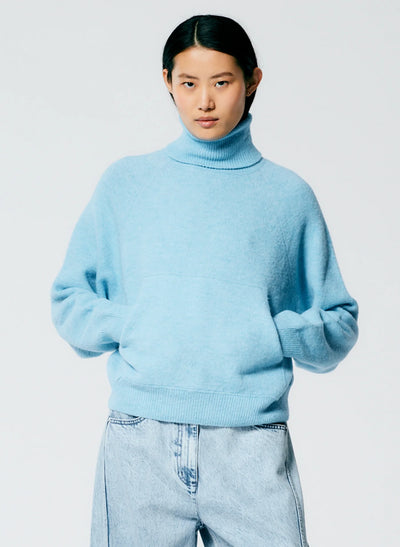 Douillet Turtleneck Easy Pullover - Maldives Blue