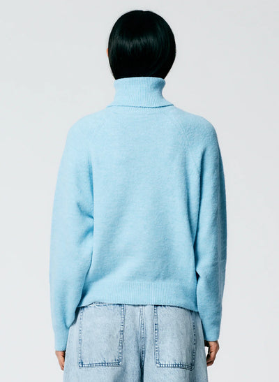 Douillet Turtleneck Easy Pullover - Maldives Blue
