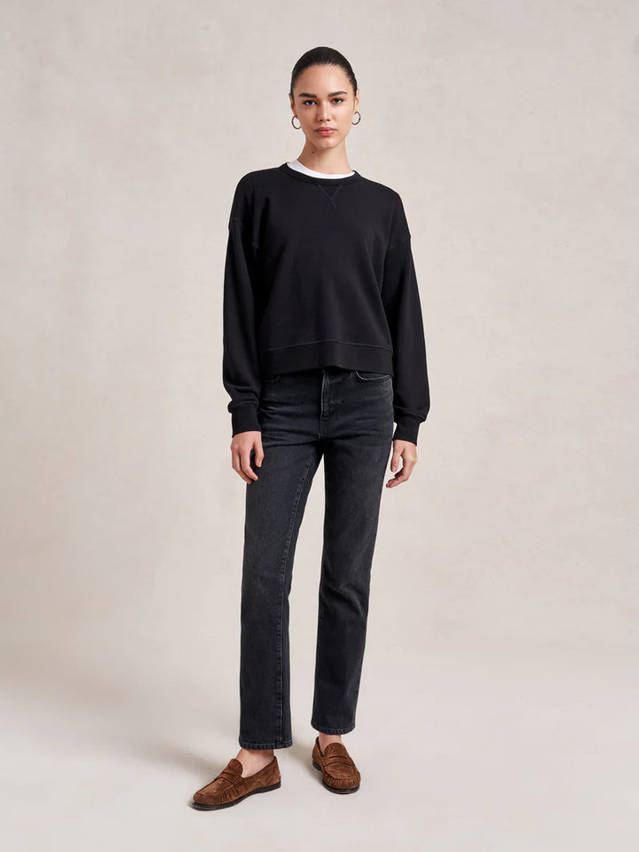 Cropped James Sweatshirt - Black