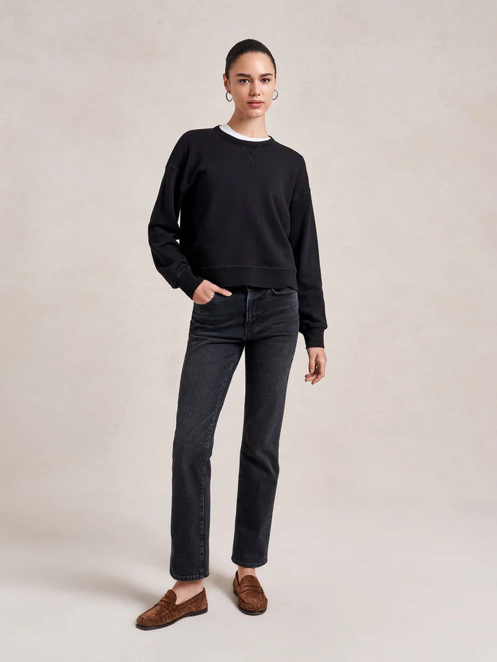 Cropped James Sweatshirt - Black