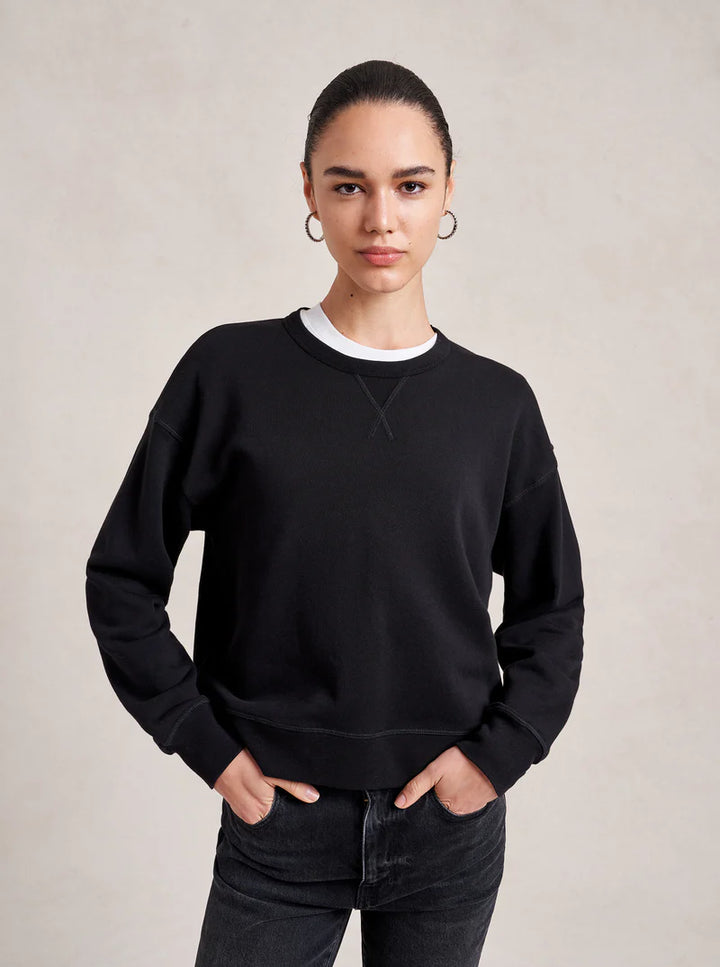 Cropped James Sweatshirt - Black