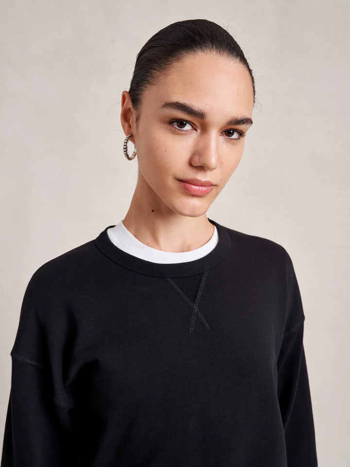 Cropped James Sweatshirt - Black
