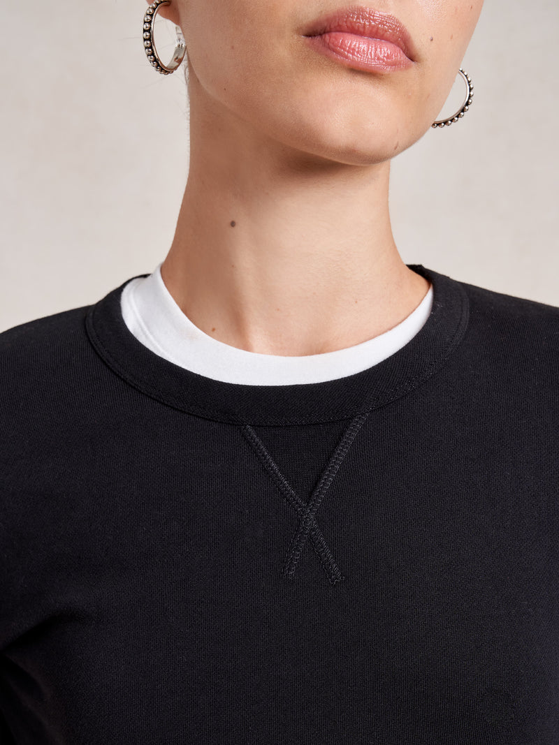 Cropped James Sweatshirt - Black