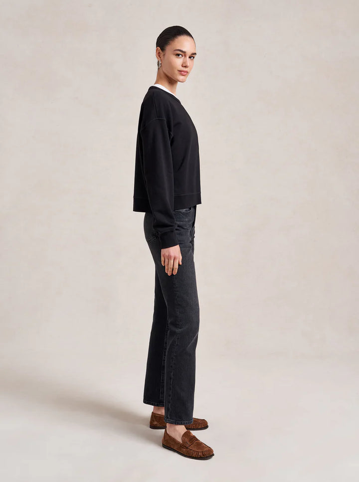 Cropped James Sweatshirt - Black