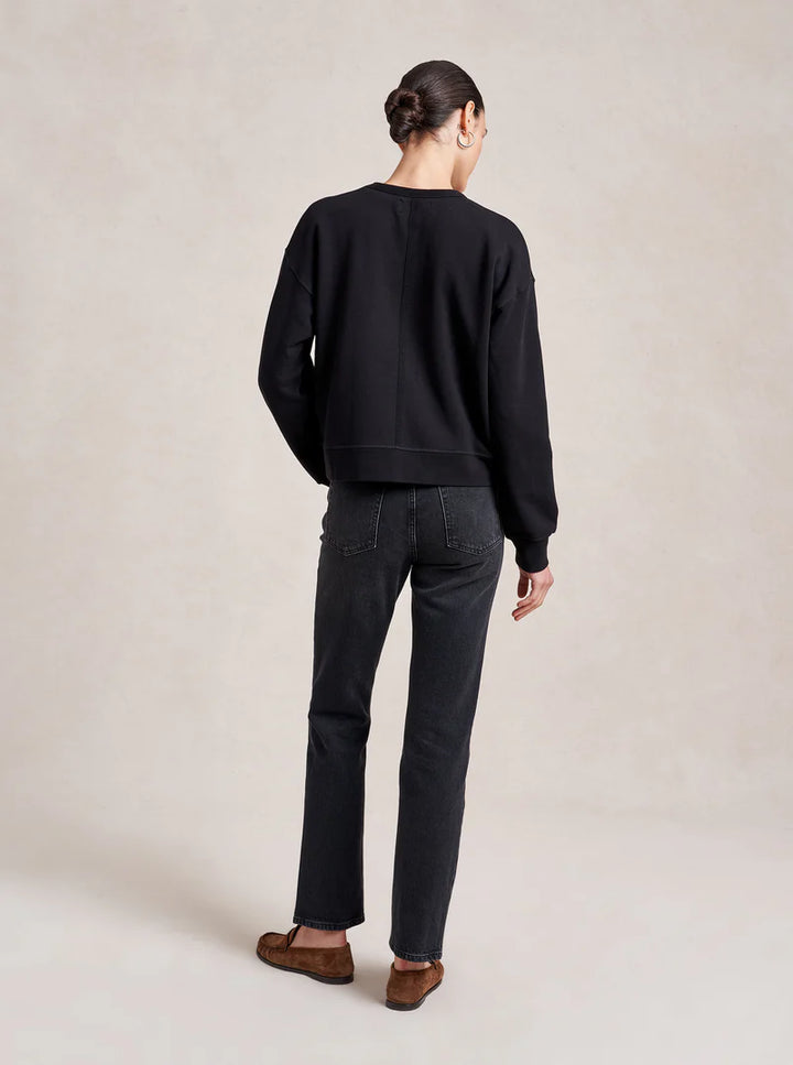 Cropped James Sweatshirt - Black