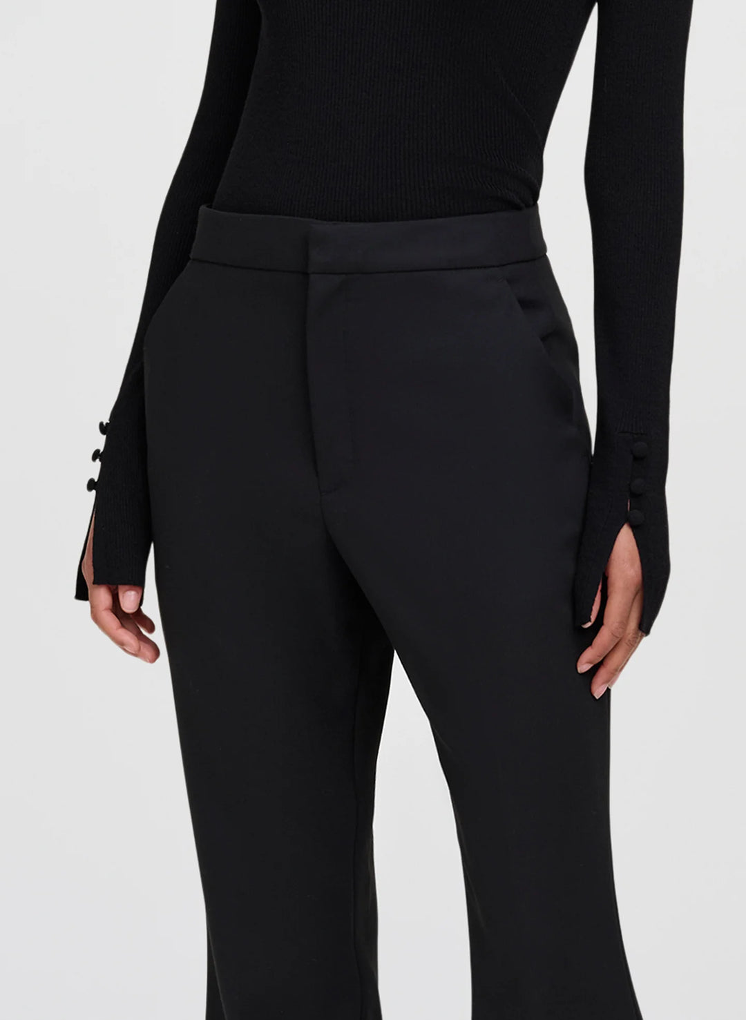 Cropped Sophie Pant - Black