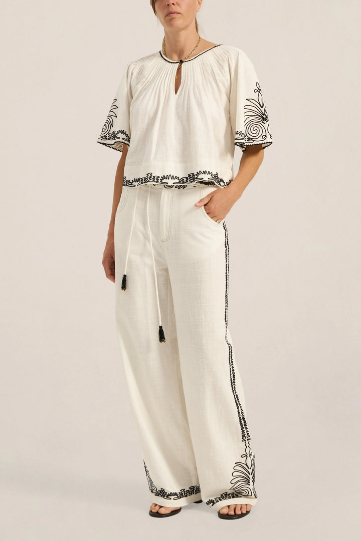 Calliope Top - White Multi