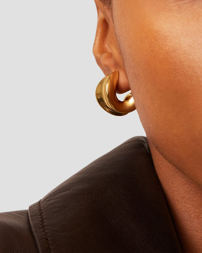 Chunky Doune Hoops - Gold