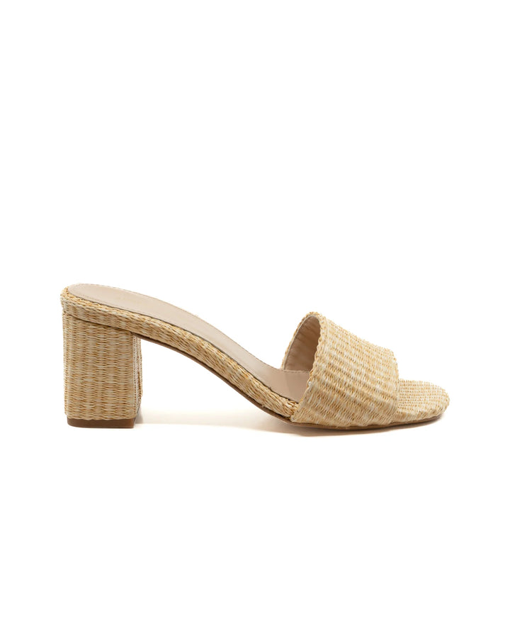 Claudia Natural Raffia Mule - Rattan