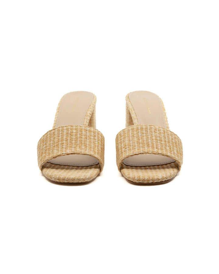 Claudia Natural Raffia Mule - Rattan