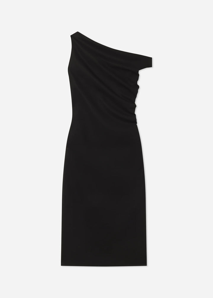 Draped Back Dress - Black