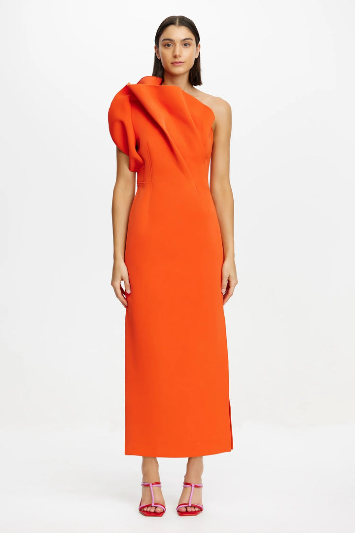 HAWKLEY MIDI DRESS - Rosso