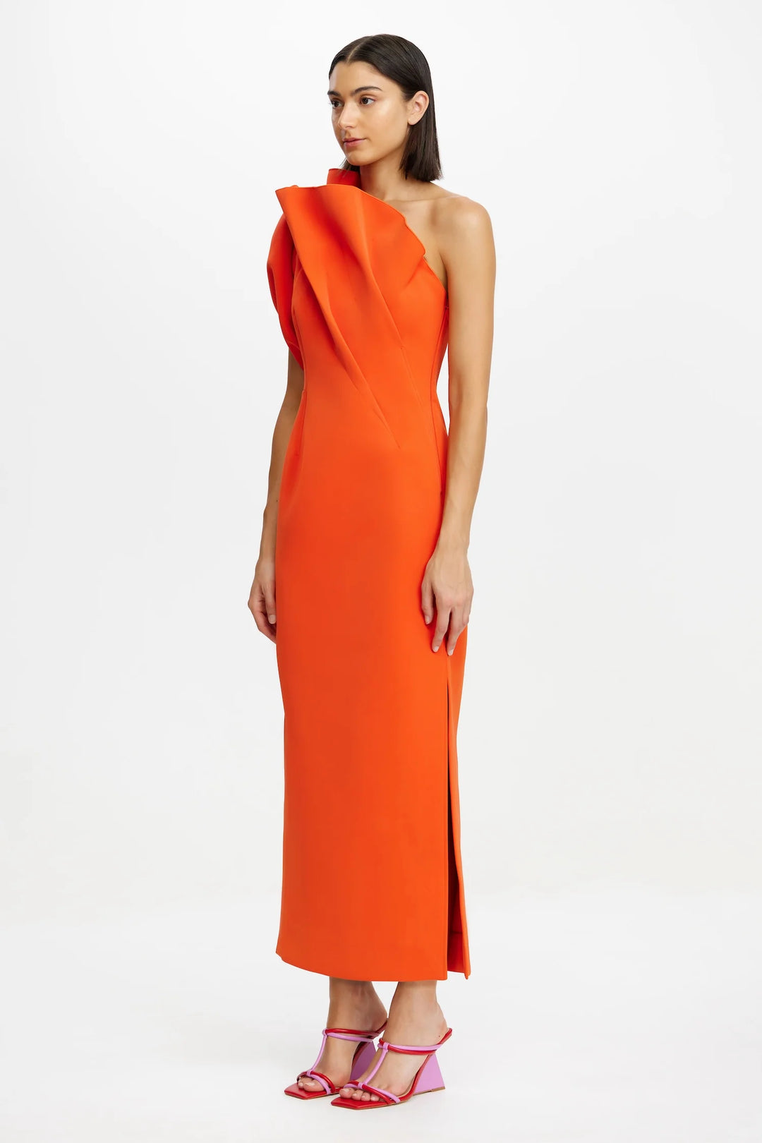 HAWKLEY MIDI DRESS - Rosso