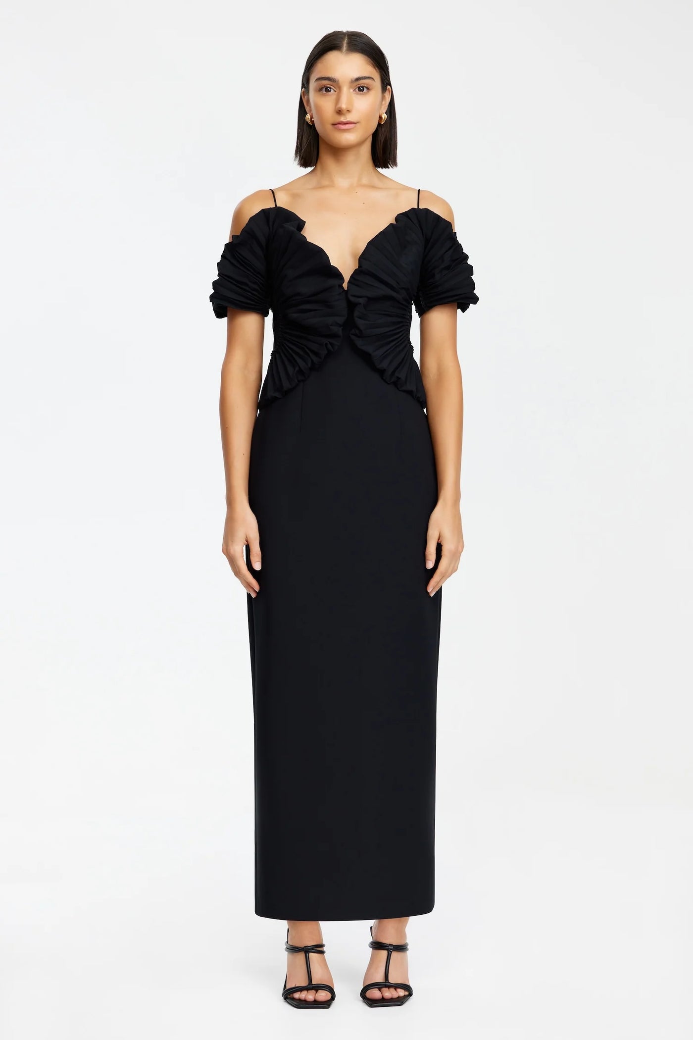 DARNHILL MIDI DRESS - Black