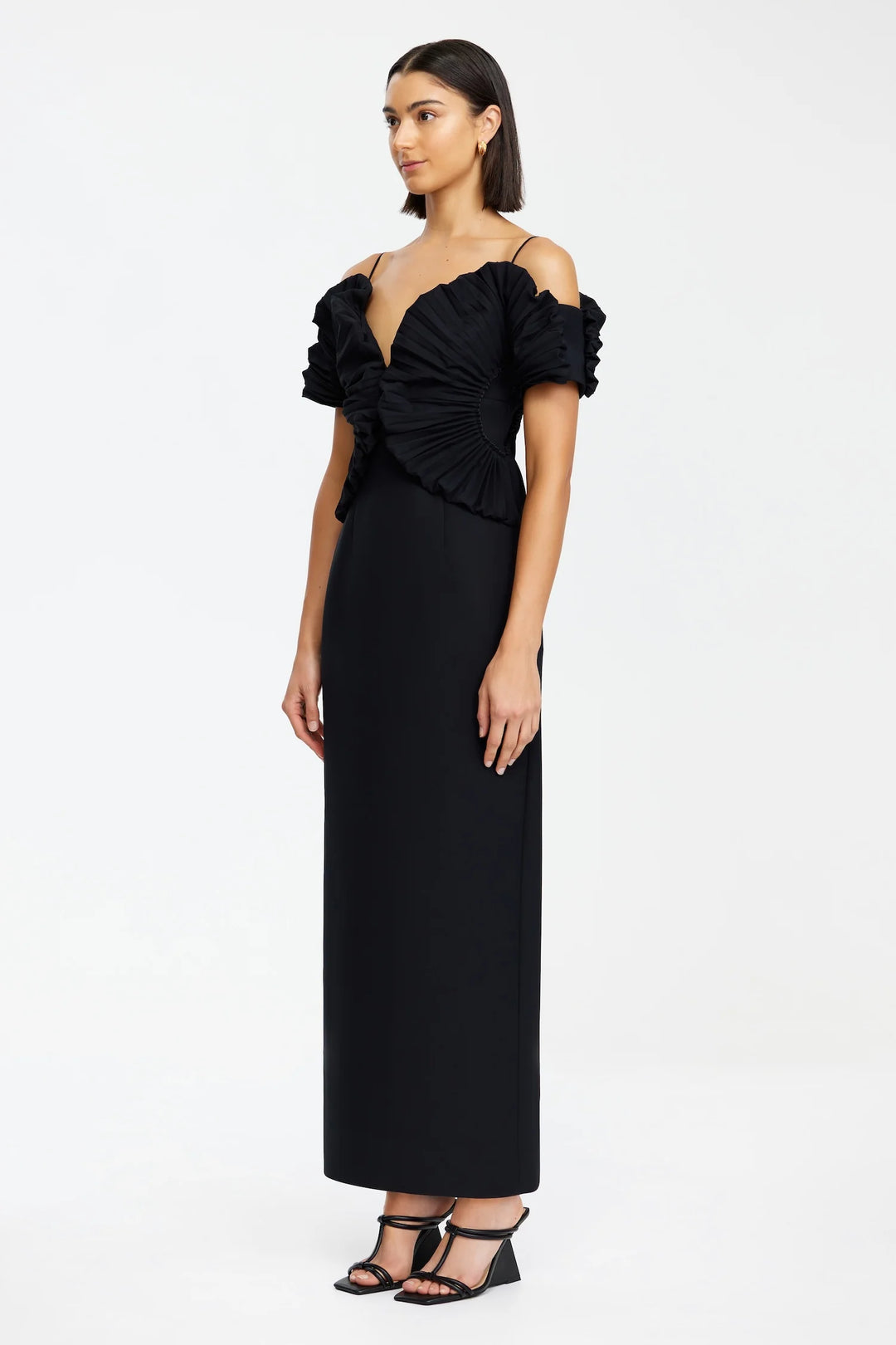 DARNHILL MIDI DRESS - Black