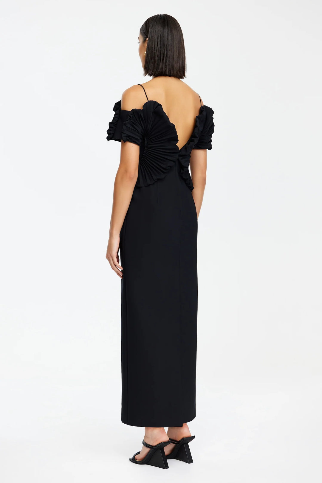 DARNHILL MIDI DRESS - Black