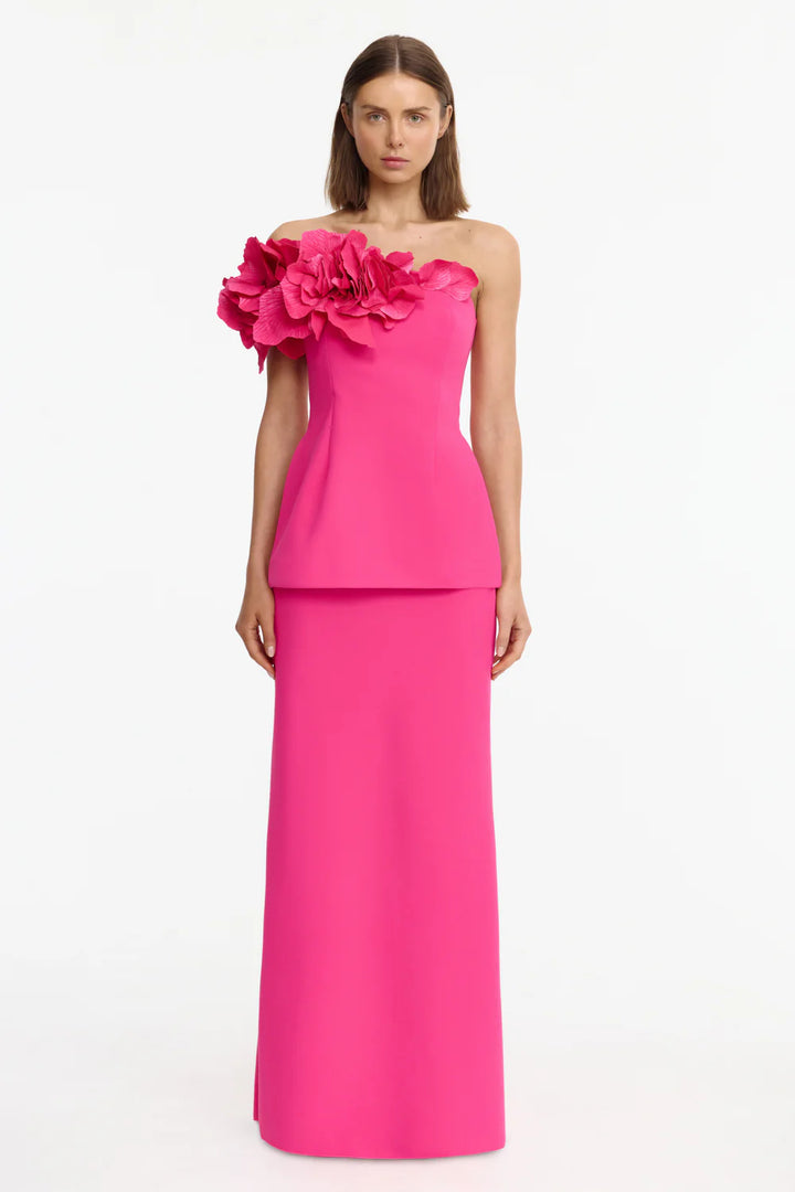 Frant Top and Garlands Skirt - Fuschia