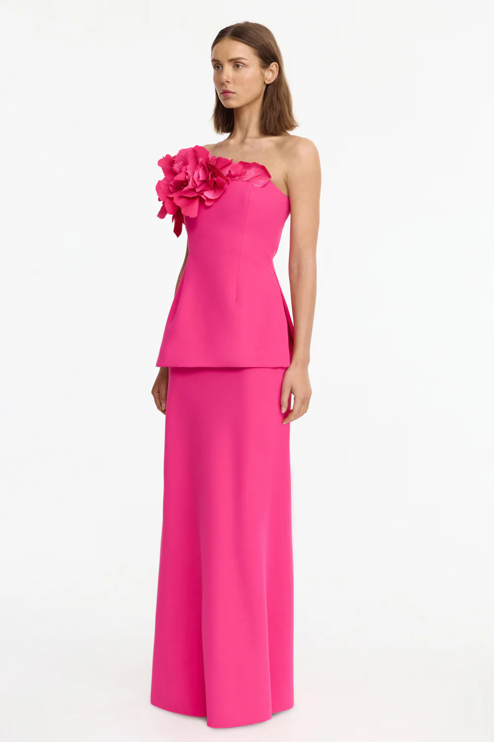 Frant Top and Garlands Skirt - Fuschia