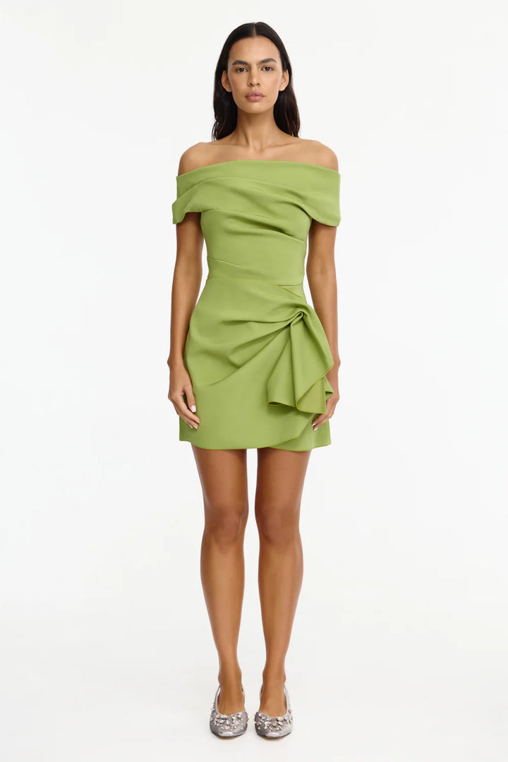 Mersham Mini Dress - Medium Green