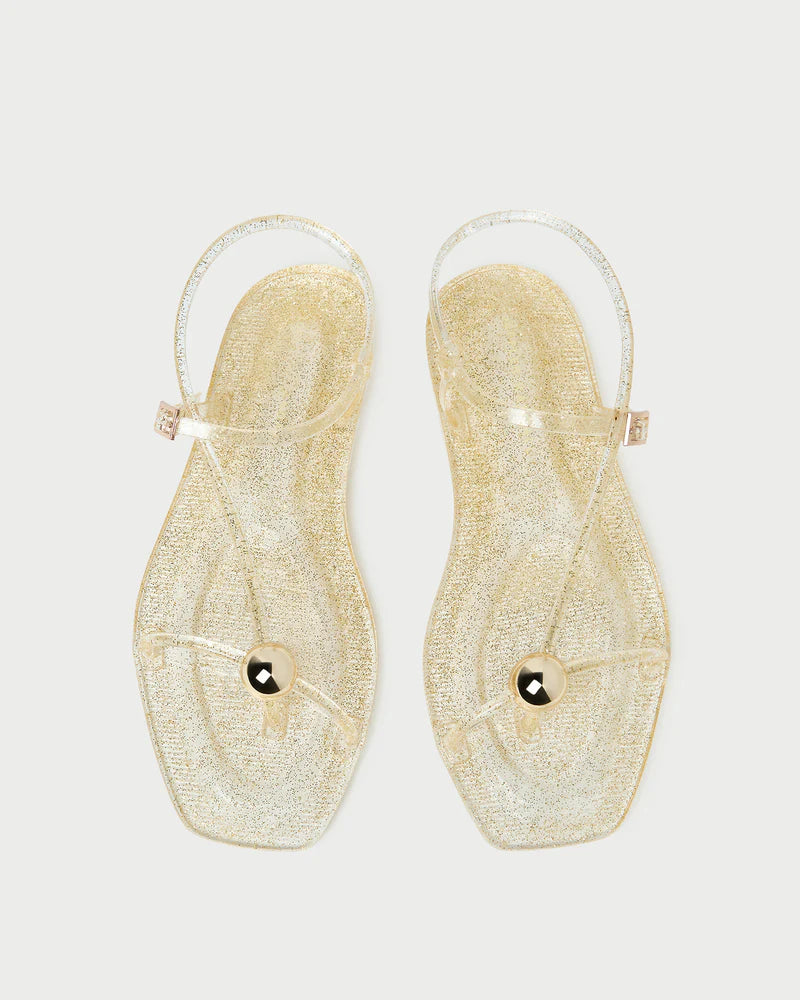 Dana Strappy Jelly Sandal - Champagne