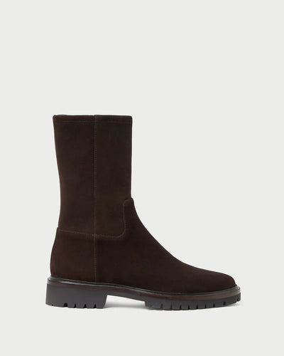 Danny Stretch Suede Boot - Brown