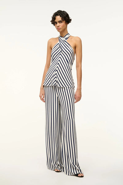 DAWN TOP - WHITE NAVY STRIPE