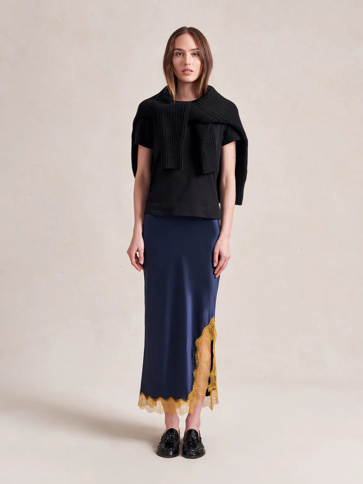 Demi Skirt - Midnight/Mustard