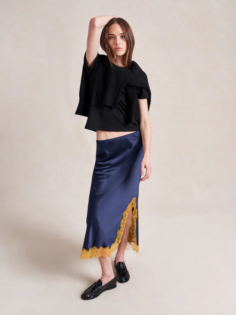 Demi Skirt - Midnight/Mustard