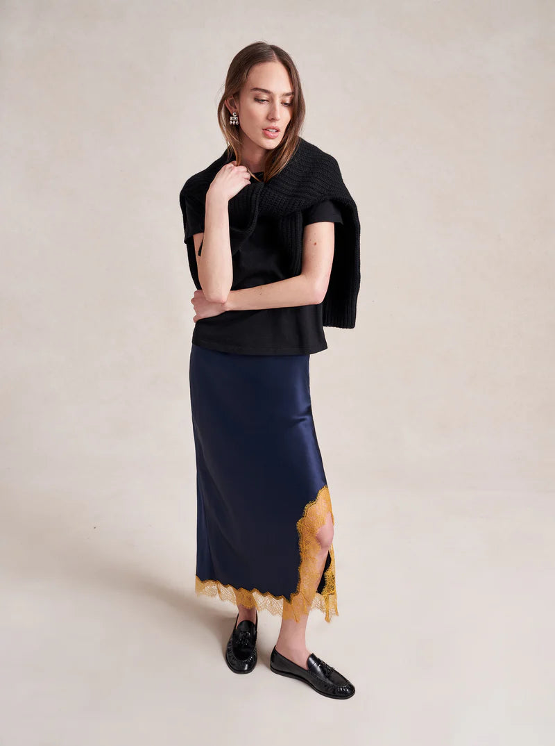 Demi Skirt - Midnight/Mustard