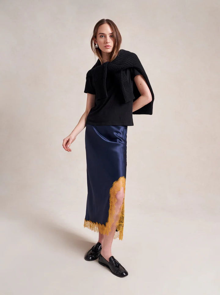 Demi Skirt - Midnight/Mustard