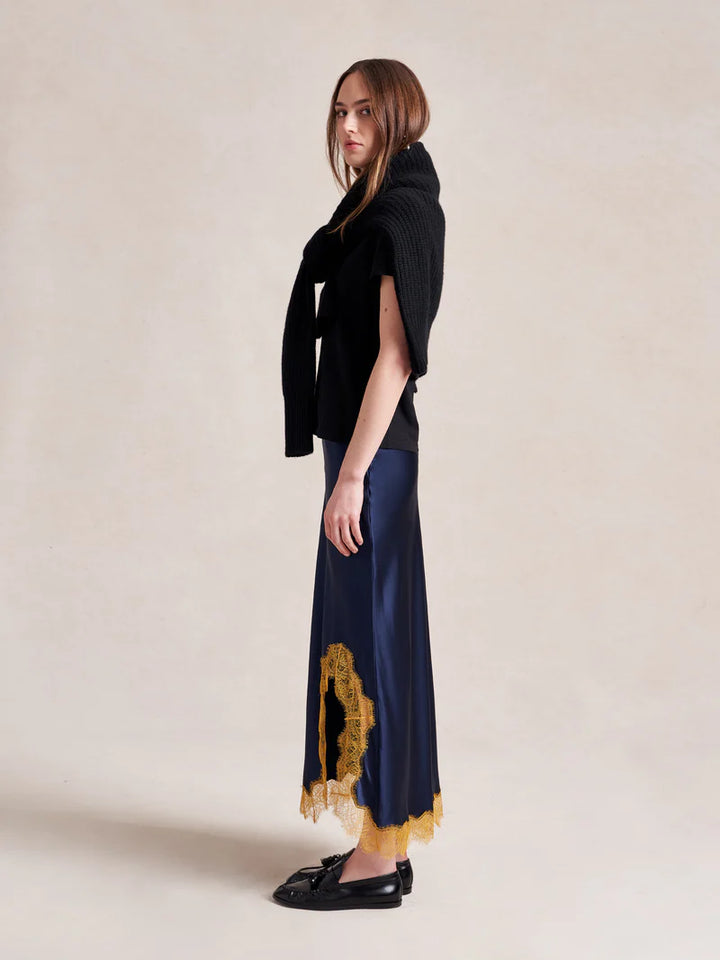 Demi Skirt - Midnight/Mustard
