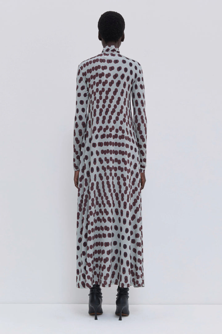Dewika Turtleneck Dress - Brown Multi