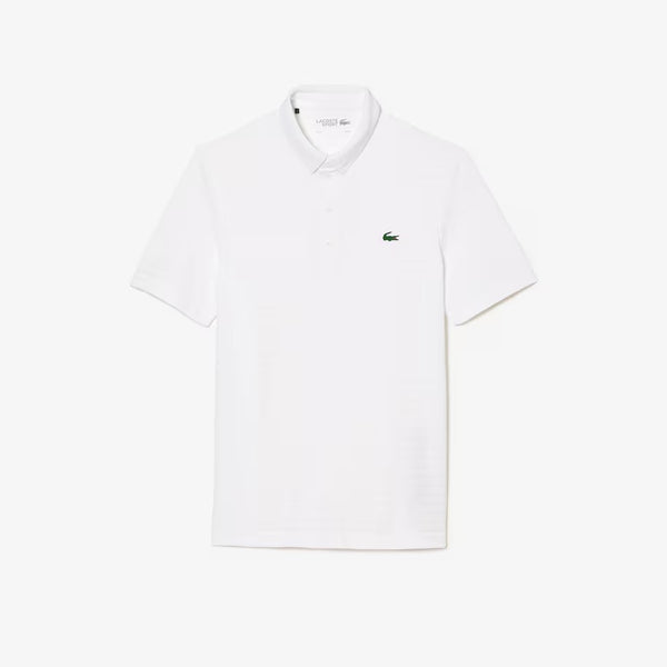 MEN'S SPORT TEXTURED BREATHABLE GOLF POLO - White – Coplons