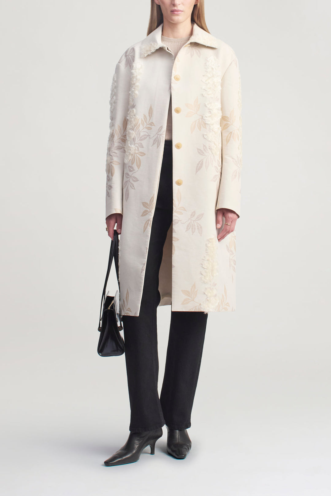 Lucien Car Coat - off white