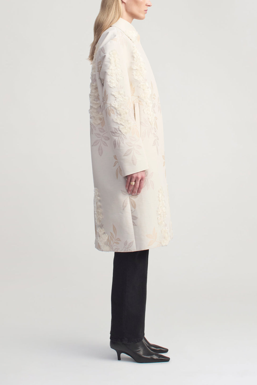 Lucien Car Coat - off white