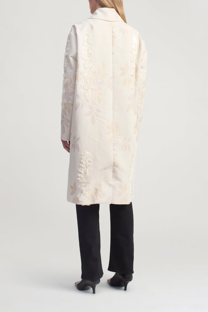Lucien Car Coat - off white