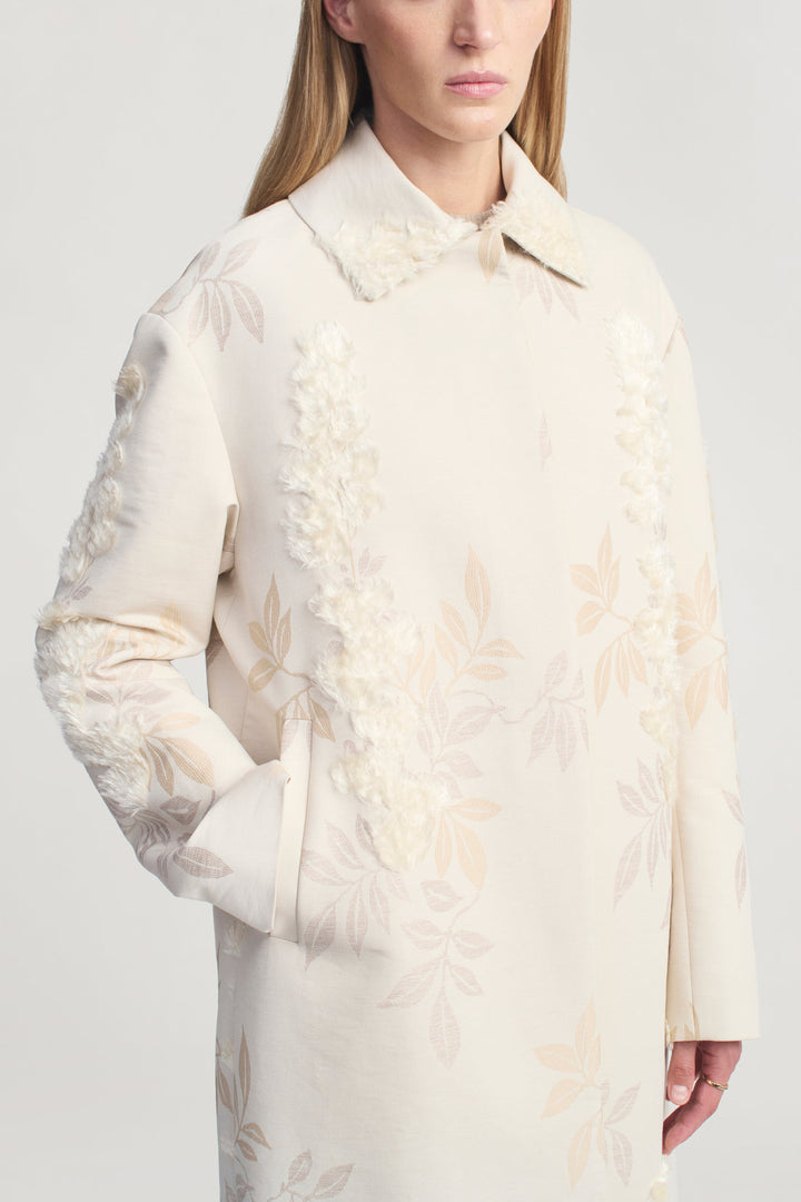 Lucien Car Coat - off white
