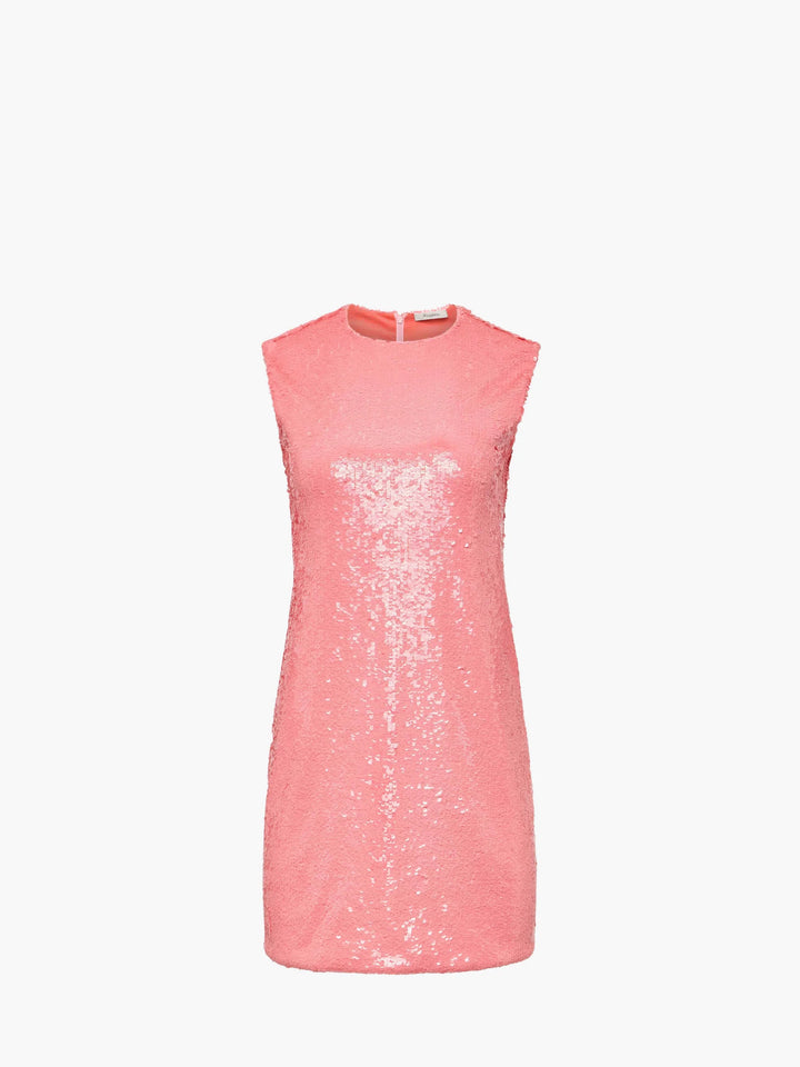 SEQUIN MINI SHIFT DRESS - Bubblegum