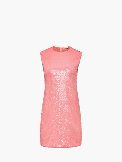 SEQUIN MINI SHIFT DRESS - Bubblegum