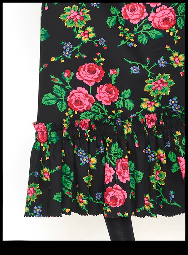 The Toto Dress - Black Multi