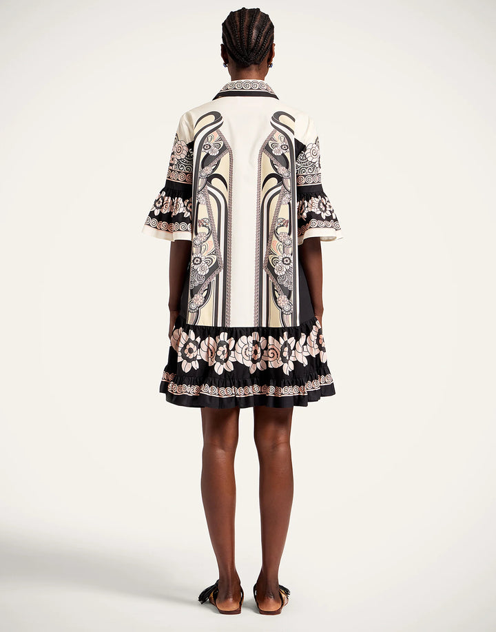Choux Dress Placee - White Multi