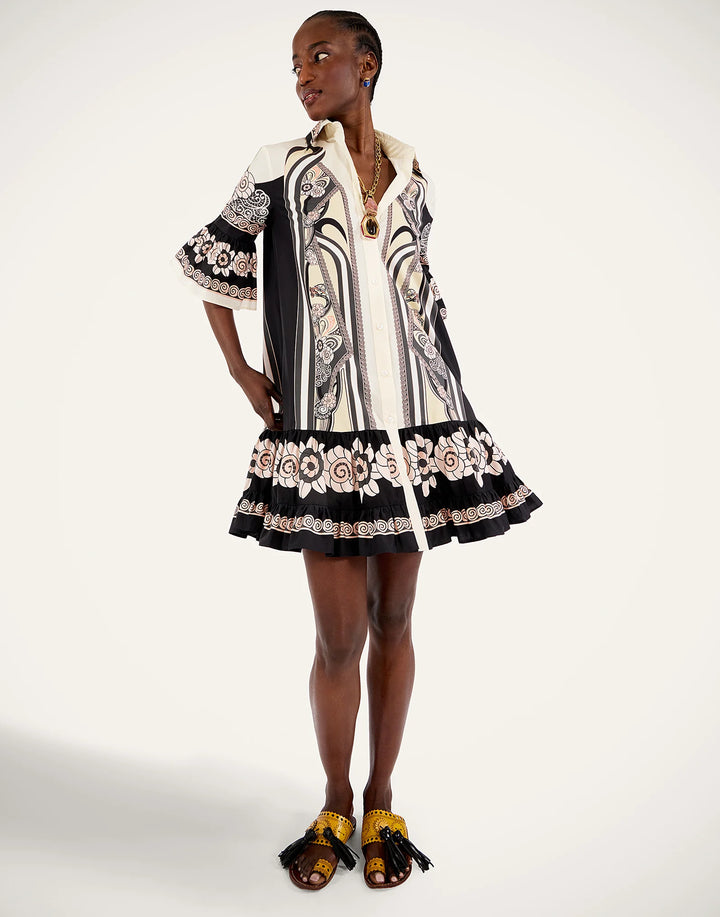 Choux Dress Placee - White Multi