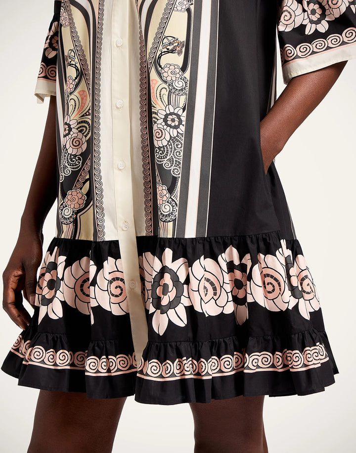 Choux Dress Placee - White Multi