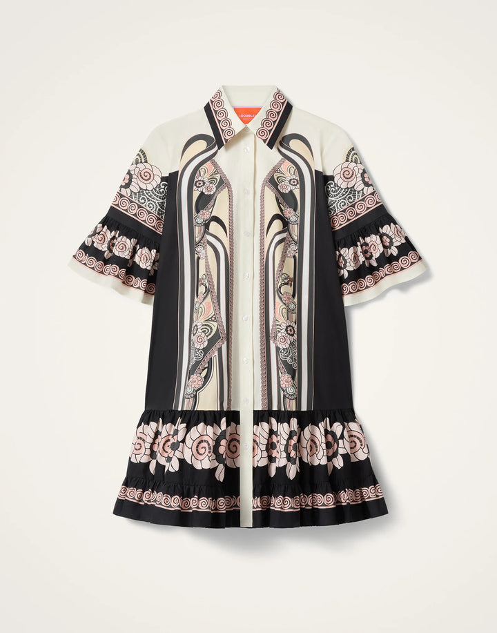 Choux Dress Placee - White Multi