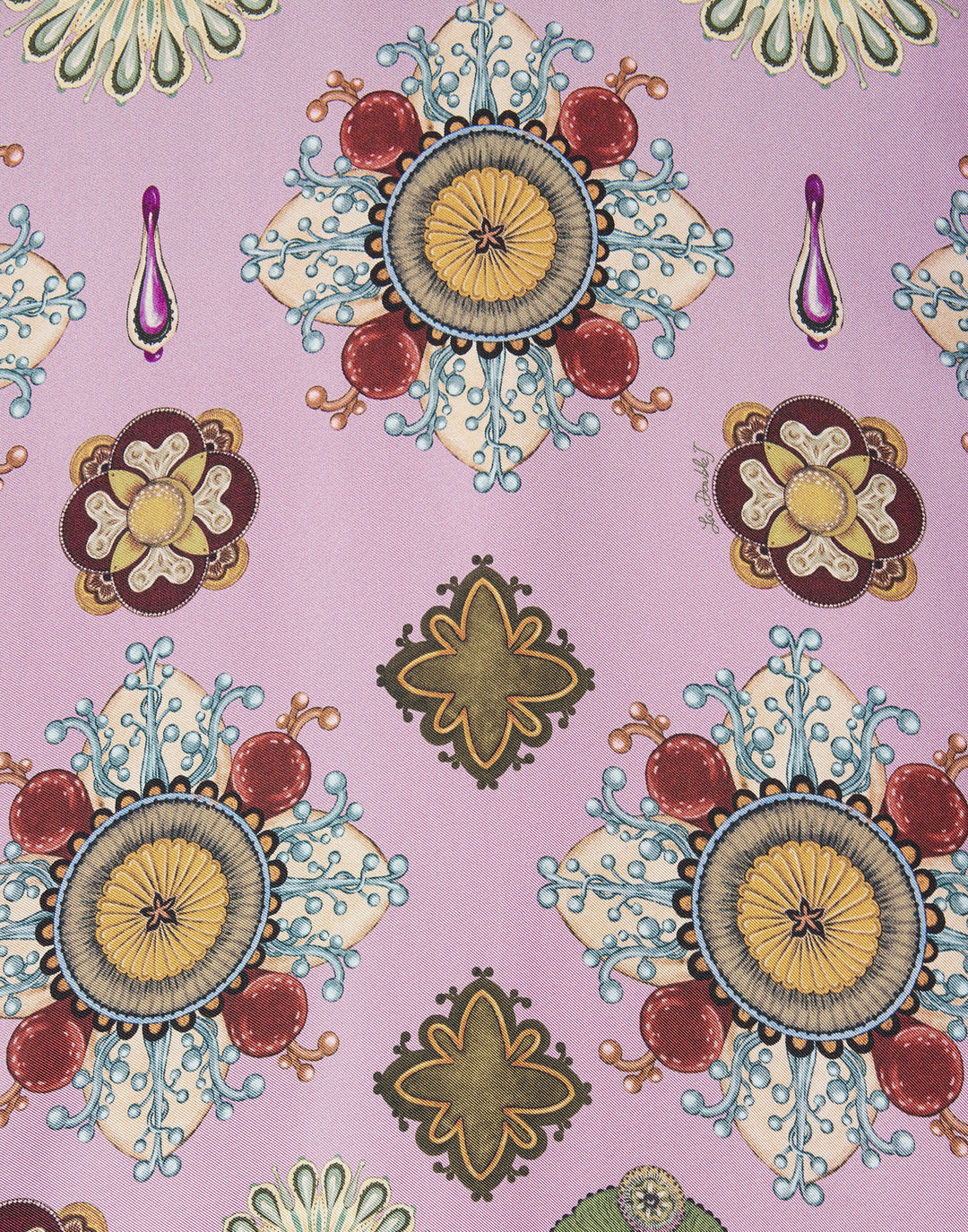 Swing Dress - Nucleus Placée Dusty Pink in Silk Twill With Feathers